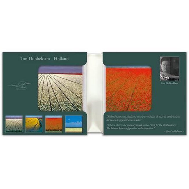 Comello Kaartenmapje - 2 x 4 designs - Ton Dubbeldam - Holland - 12x12cm