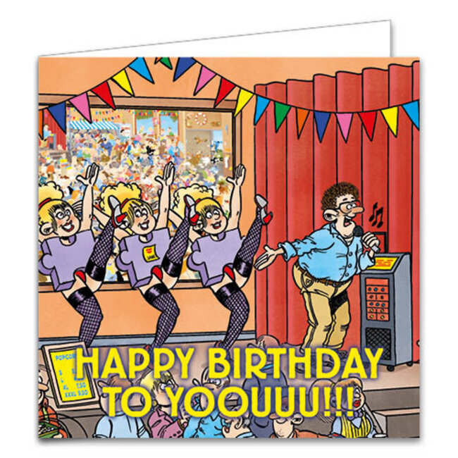 Comello Kaartenmapje - 10st. - 4 designs - Jan van Haasteren - Tijd voor cadeautjes - 12x12cm