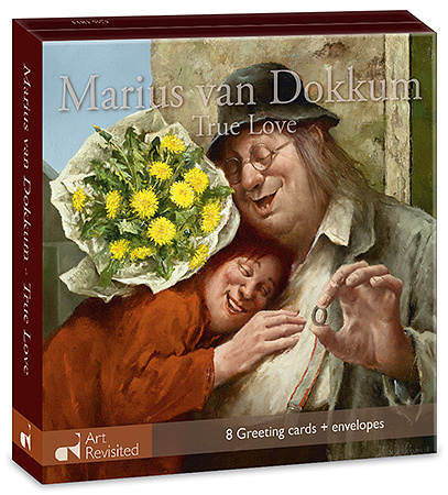 Kaartenmapje - 2 x 4 designs - Marius van Dokkum - True love - 12x12cm