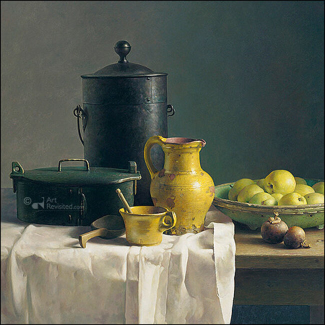 Comello Kaartenmapje - 2 x 4 designs - Henk helmantel - Still life - 12x12cm