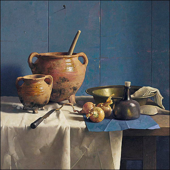 Comello Kaartenmapje - 2 x 4 designs - Henk helmantel - Still life - 12x12cm