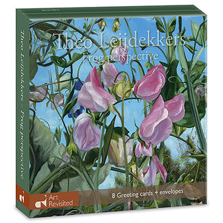 Comello Kaartenmapje - 2 x 4 designs - Theo Leijdekkers - Frog perspective - 12x12cm