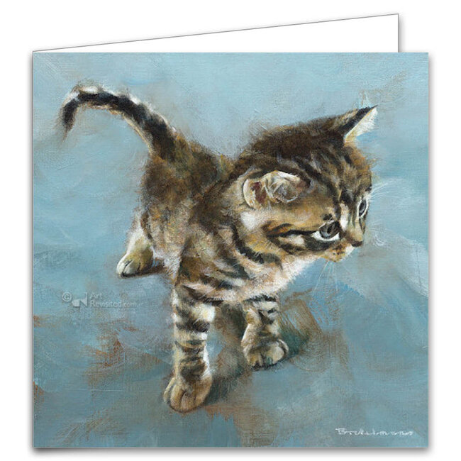 Comello Kaartenmapje - 2 x 4 designs - Dorus Brekelmans - Kittens - 12x12cm