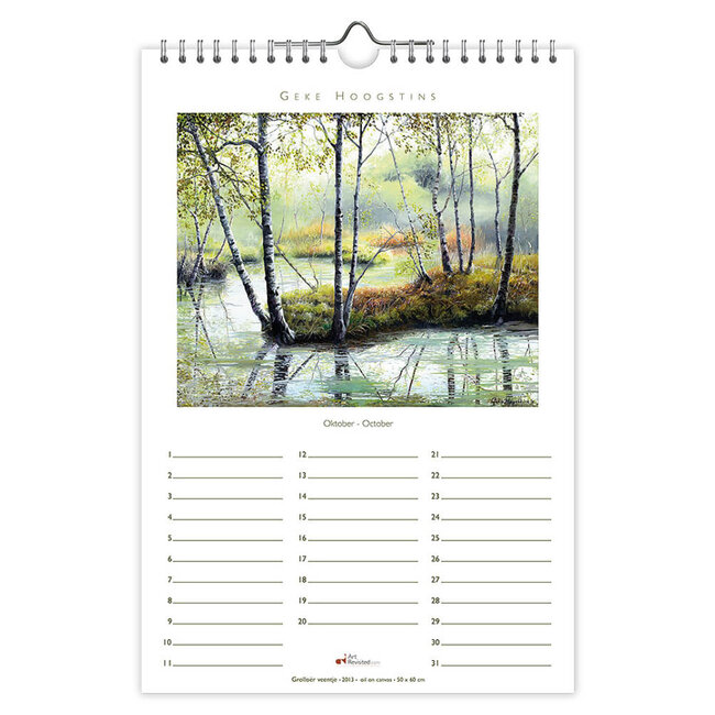 Art Revisited Verjaardagskalender - Timeless - Geke Hoogstins - 21x30cm