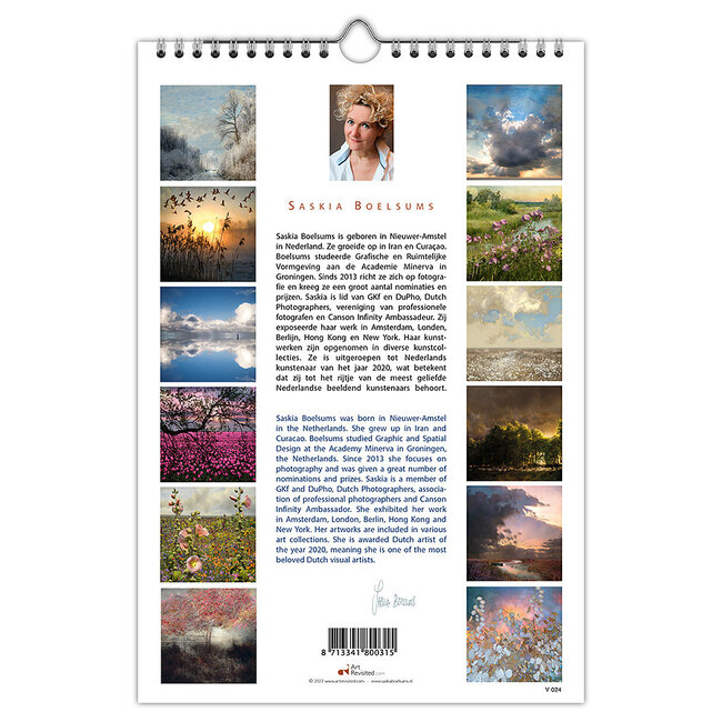 Art Revisited Verjaardagskalender - Stillness - Saskia Boelsums - 21x30cm