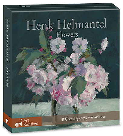 Kaartenmapje - 2 x 4 designs - Henk helmantel - Flowers - 12x12cm