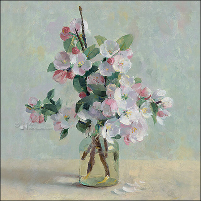 Comello Kaartenmapje - 2 x 4 designs - Henk helmantel - Flowers - 12x12cm