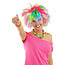 Folat Pruik - Clown - Spiky - Neon
