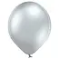 Belbal Ballonnen - Luxe - Glanzend zilver - Metallic - 30cm - 100st.