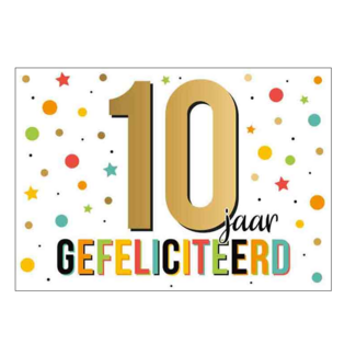 Artige Kaart - Goud waard - 10 jaar - GWA01