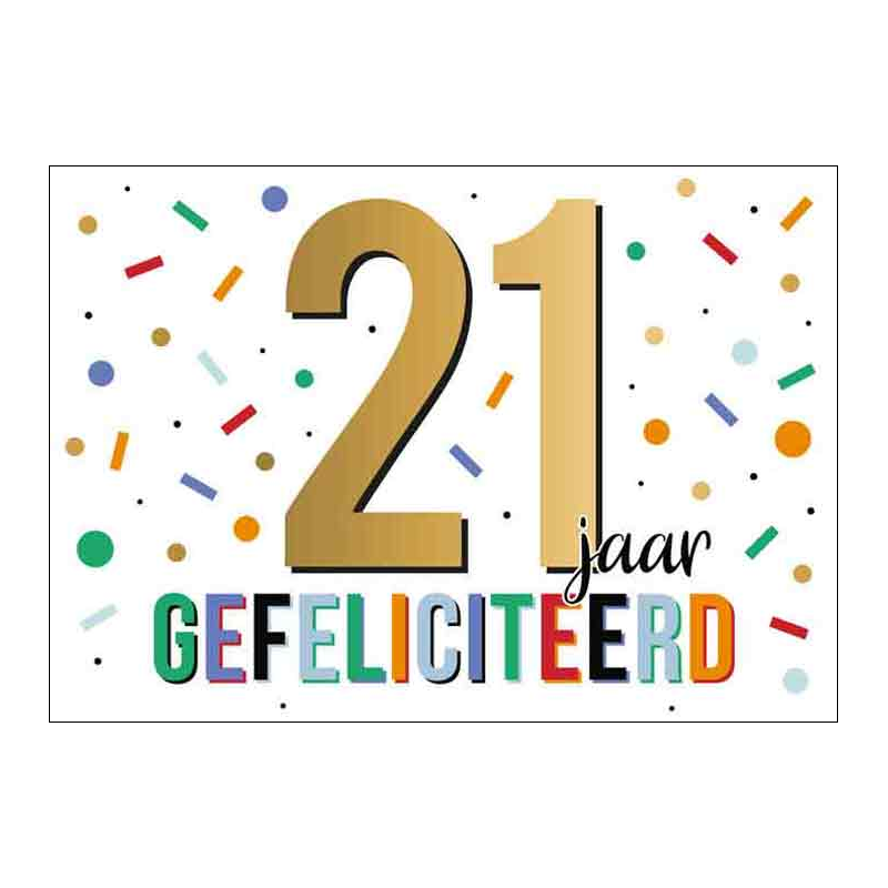 Kaart - Goud waard - 23 jaar - GWA14