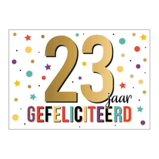 Artige Kaart - Goud waard - 23 jaar - GWA12