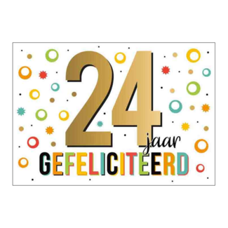 Artige Kaart - Goud waard - 24 jaar - GWA15