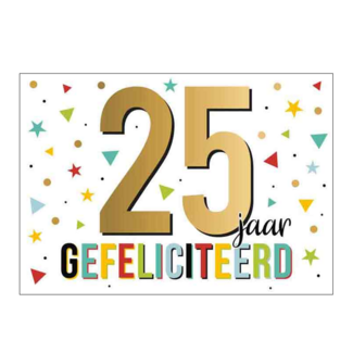 Artige Kaart - Goud waard - 25 jaar - GWA16