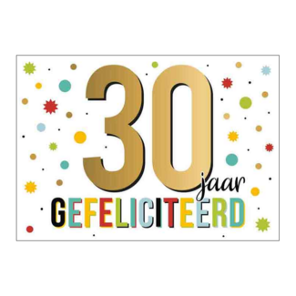 Artige Kaart - Goud waard - 30 jaar - GWA21
