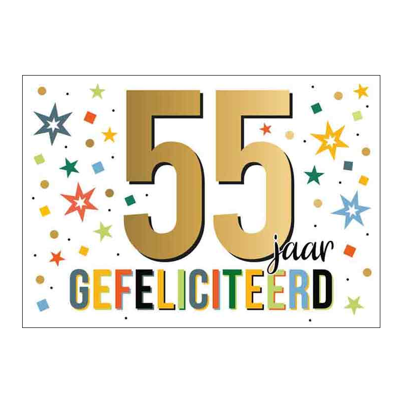 Kaart - Goud waard - 55 jaar - GWA27
