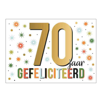 Artige Kaart - 70 jaar - Goud waard - GWA30