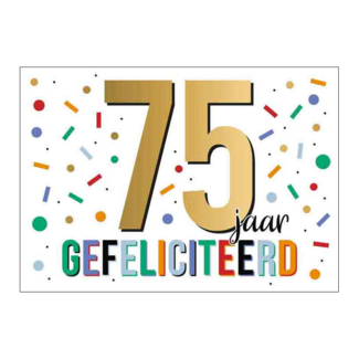 Kaart - Goud waard - 75 jaar - GWA31