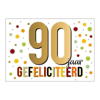 Artige Kaart - 90 jaar - Goud waard - GWA34