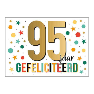 Artige Kaart - 95 jaar - Goud waard - GWA35