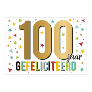 Artige Kaart - 100 jaar - Goud waard - GWA36