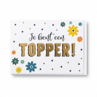 Artige Kaart - Artige - Eyecandy - Je bent een topper - EC36 -F