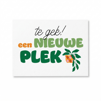 Artige Kaart - Te gek een nieuwe plek - Eyecandy - EC10-F