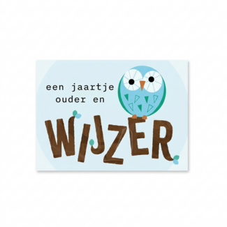 Artige Kaart - Artige - Eyecandy - Een jaartje ouder en wijzer - EC19-F