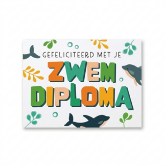 Artige Kaart - Artige - Eyecandy - Gefeliciteerd met je Zwemdiploma - EC39-C