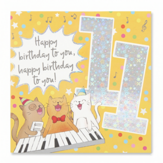 Depesche Kaart - Leeftijd & muziek - 11 jaar - 021A.