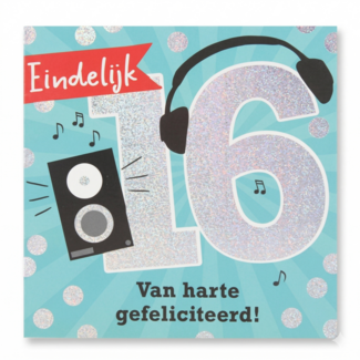 Depesche Kaart - Leeftijd & muziek - 16 jaar - 026A.