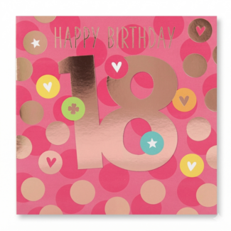 Depesche Kaart - Leeftijd & muziek - 18 jaar, happy Birthday - 029A.