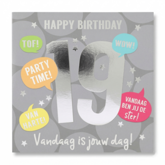 Depesche Kaart - 19 jaar - Leeftijd & muziek - 031A.