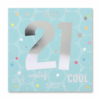 Depesche Kaart - 21 jaar - Leeftijd & muziek - 033A.