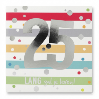 Depesche Kaart - 25 jaar - Leeftijd & muziek - 034A.