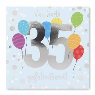 Depesche Kaart - 35 jaar - Leeftijd & muziek - 037A.