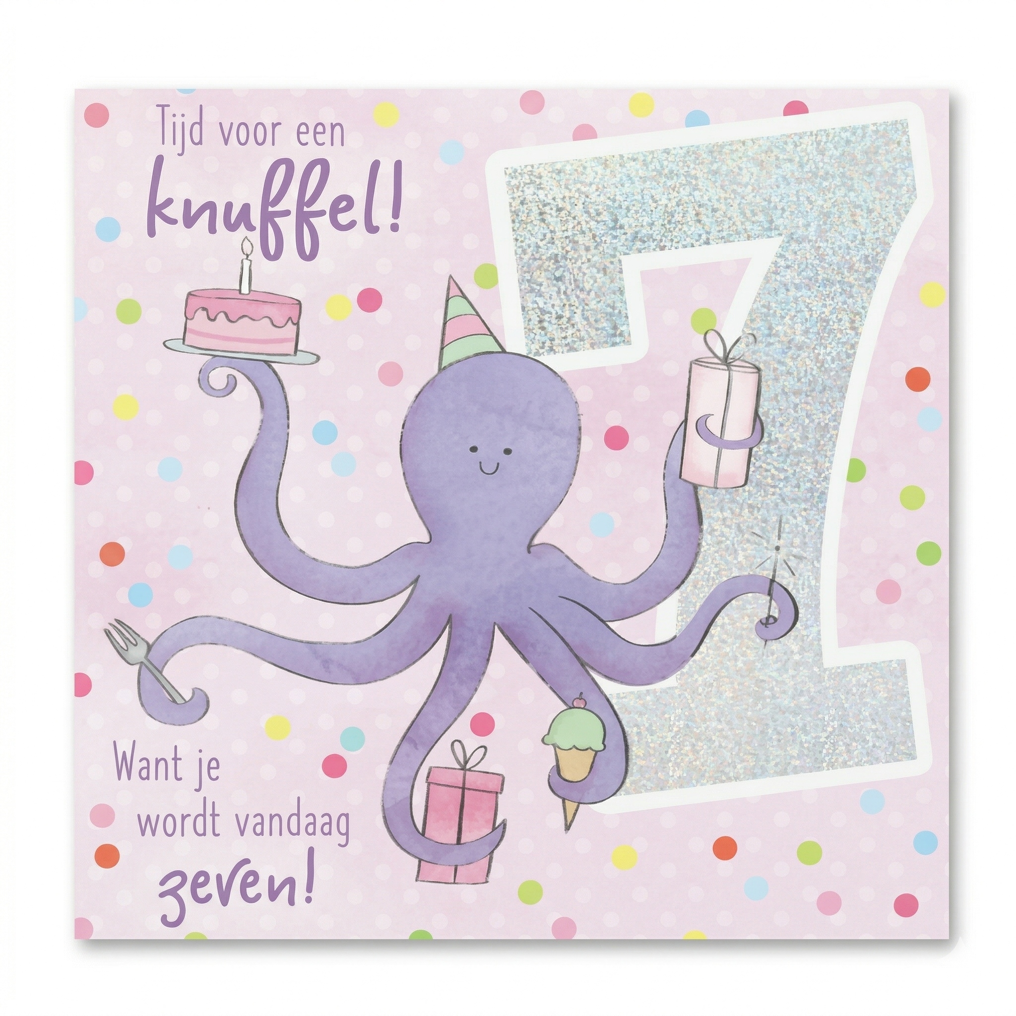 Kaart - Leeftijd & muziek - 7 jaar - Octopus - 013A.