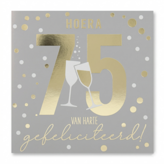 Depesche Kaart - Leeftijd & muziek - 75 jaar - 052A.