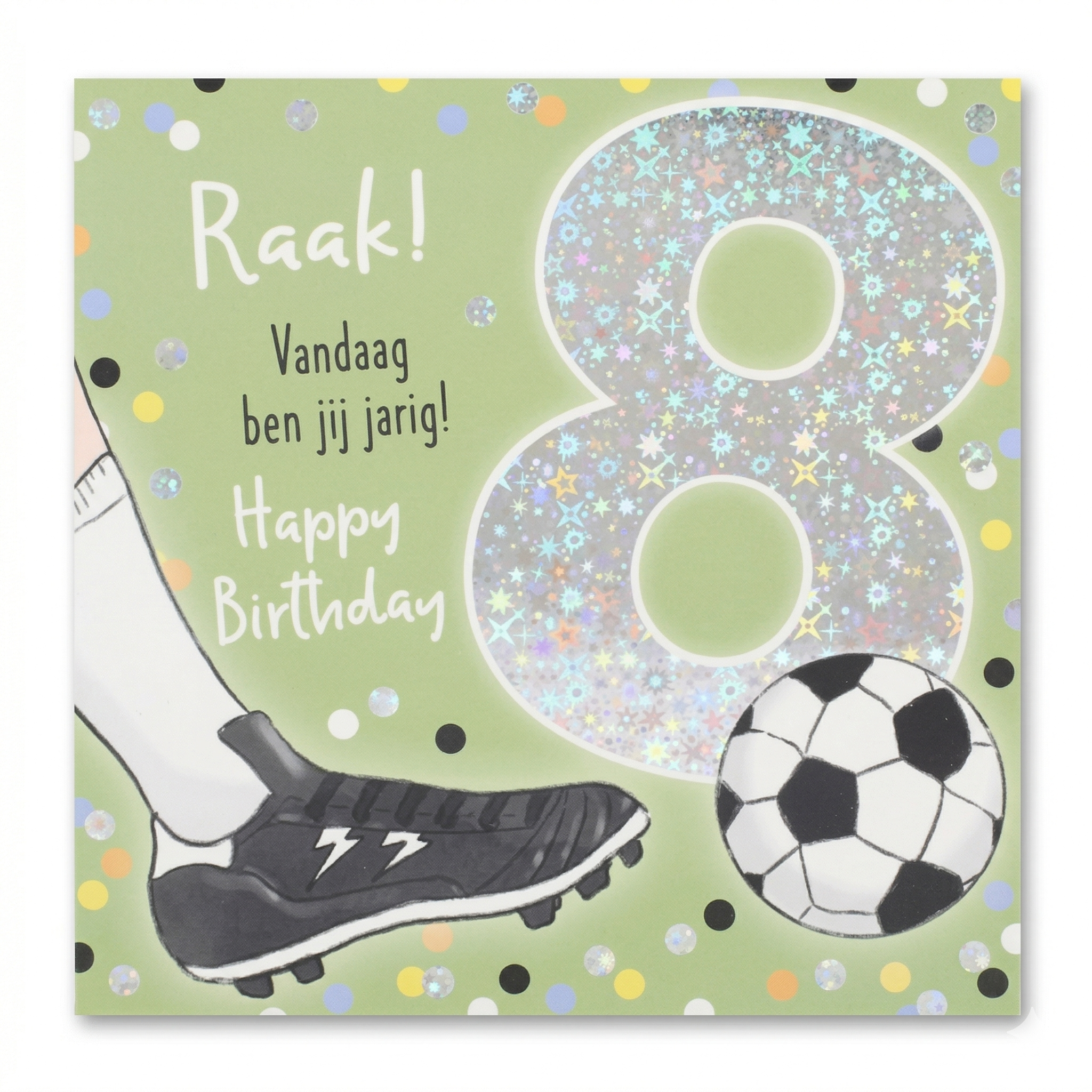 Kaart - Leeftijd & muziek - 8 jaar - Voetbal - 016A.