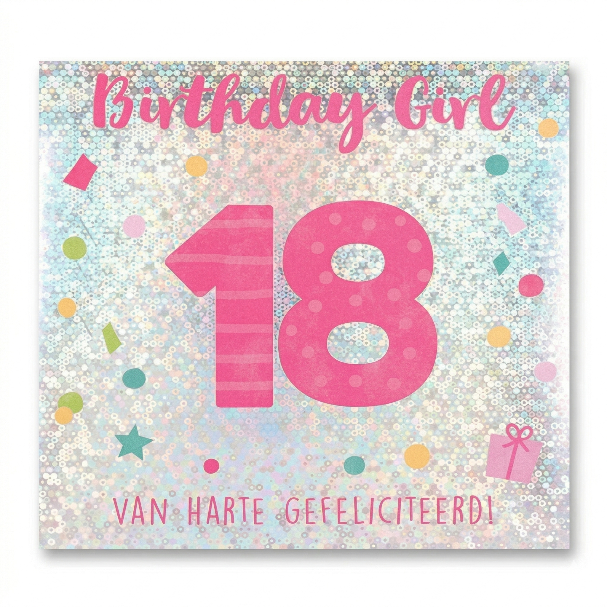 Kaart - Pop-up, licht & muziek - 18, Birthday girl - 001A.