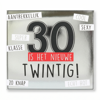 Depesche Kaart - Pop-up, licht & muziek - 30 is het nieuwe twintig! - 004A.