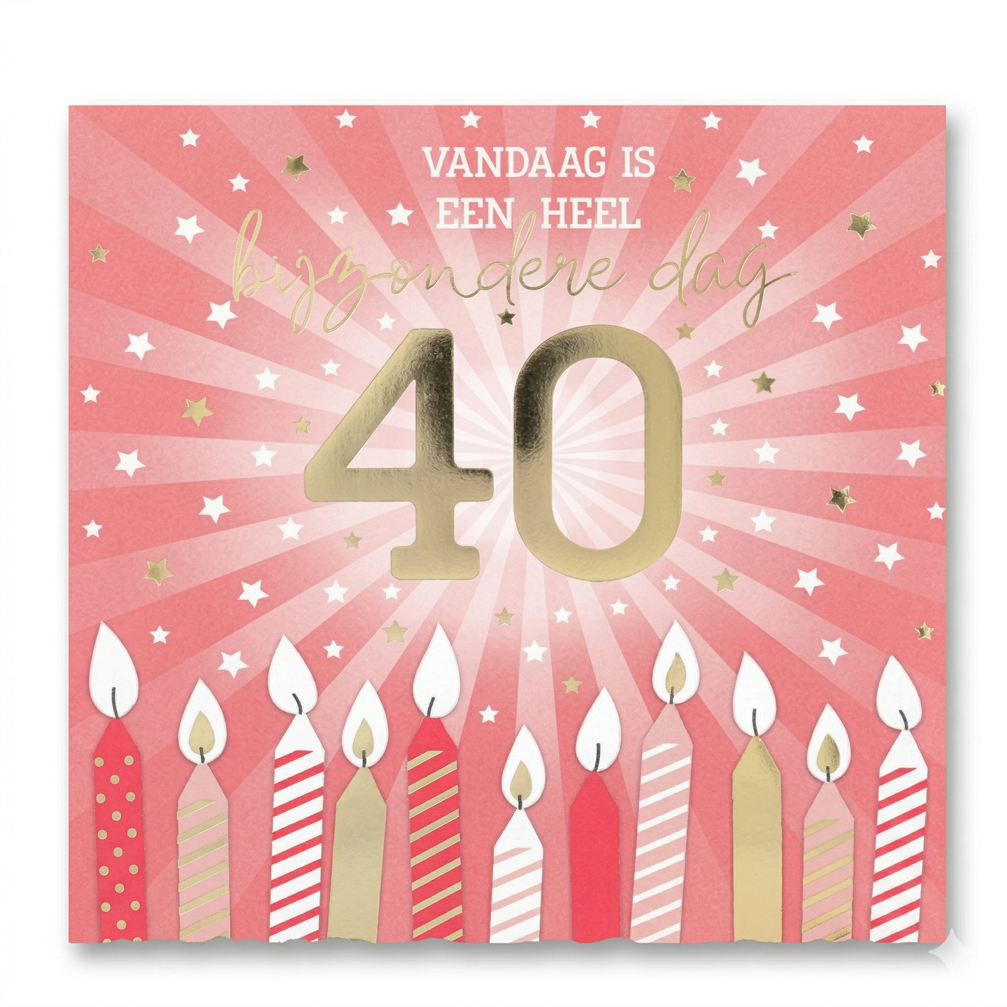 Kaart - Pop-up, licht & muziek - 40, bijzondere dag - 005A.