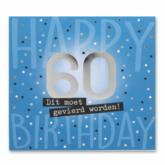 Depesche Kaart - 60, dit moet gevierd worden! - Pop-up, licht & muziek - 010A.