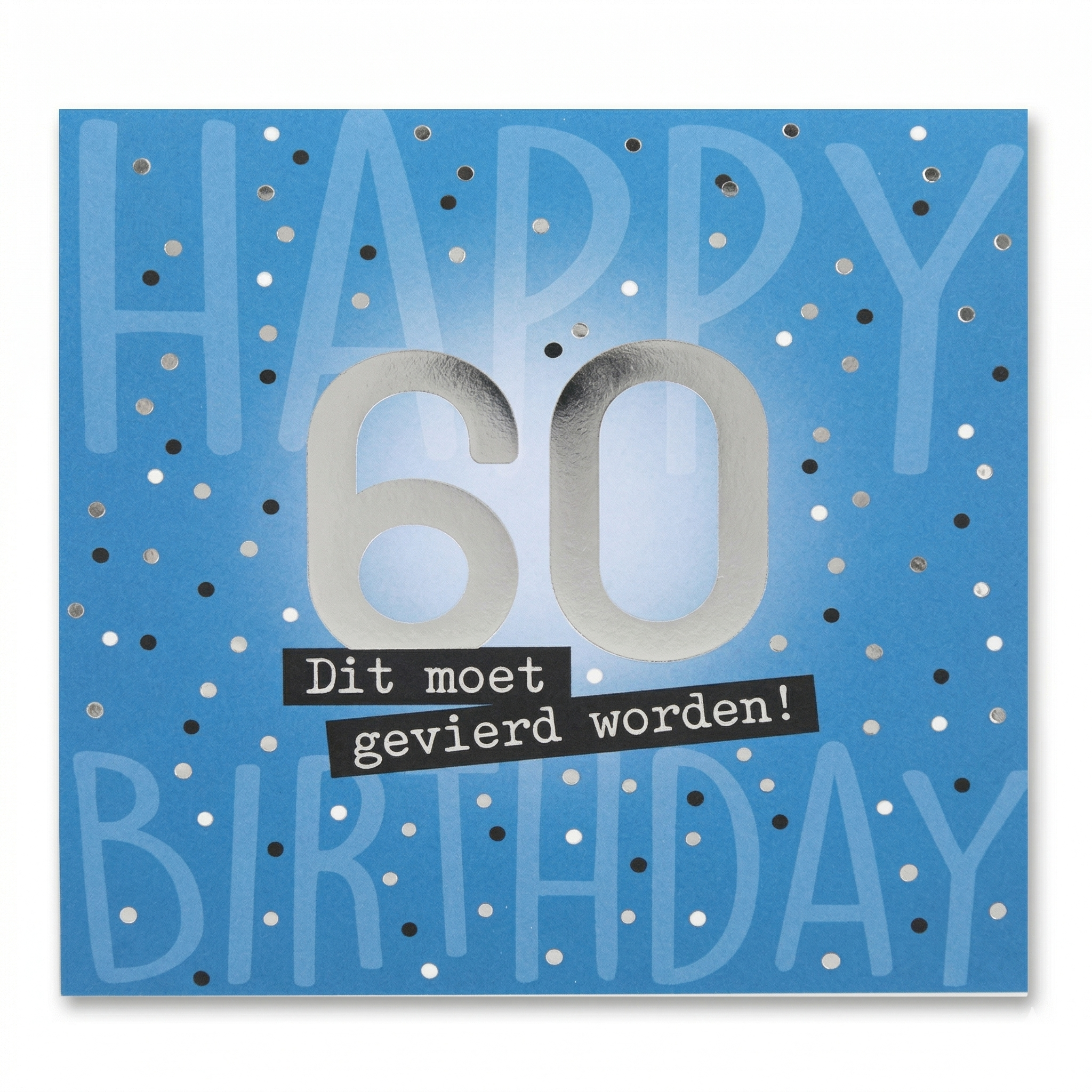 Kaart - Pop-up, licht & muziek - 60, dit moet gevierd worden! - 010A.