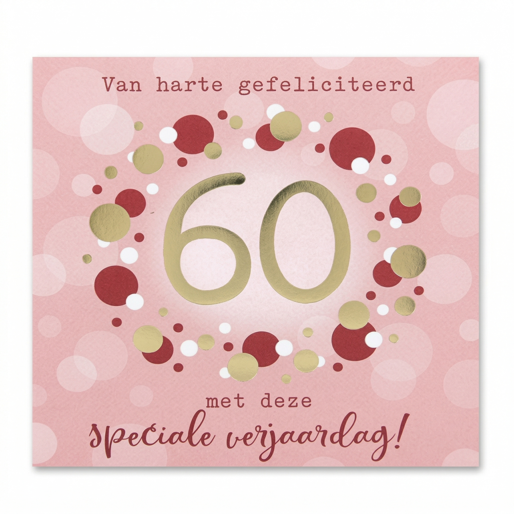 Kaart - Pop-up, licht & muziek - 60, speciale verjaardag - 009A.