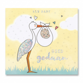 Depesche Kaart - Pop-up, licht & muziek - Een baby, goed gedaan - 047A.