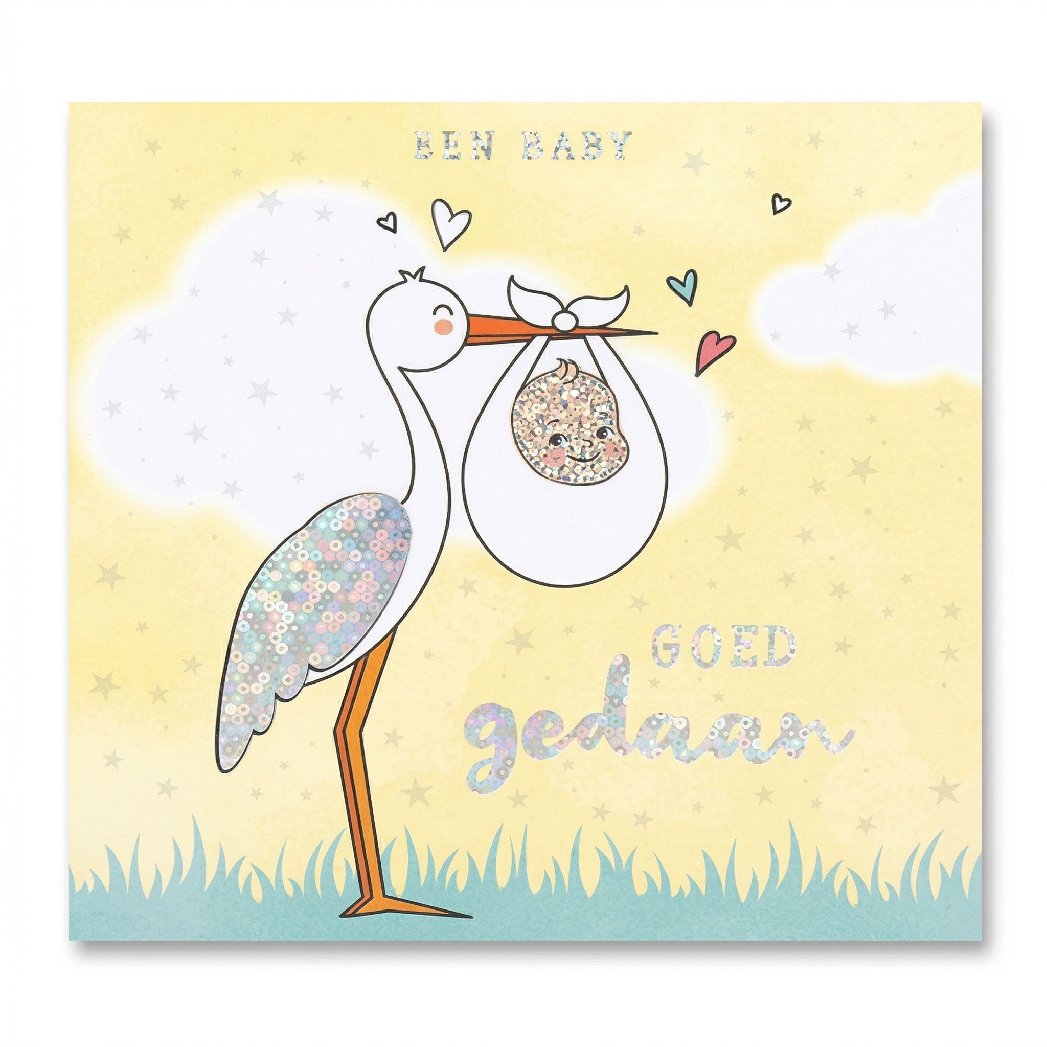 Kaart - Pop-up, licht & muziek - Een baby, goed gedaan - 047A.