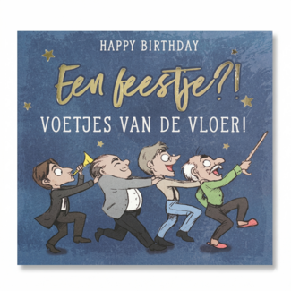 Depesche Kaart - Pop-up, licht & muziek - Een feestje, voetjes van de vloer - 024A.