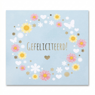 Depesche Kaart - Pop-up, licht & muziek - Gefeliciteerd, bloemen - 050A.