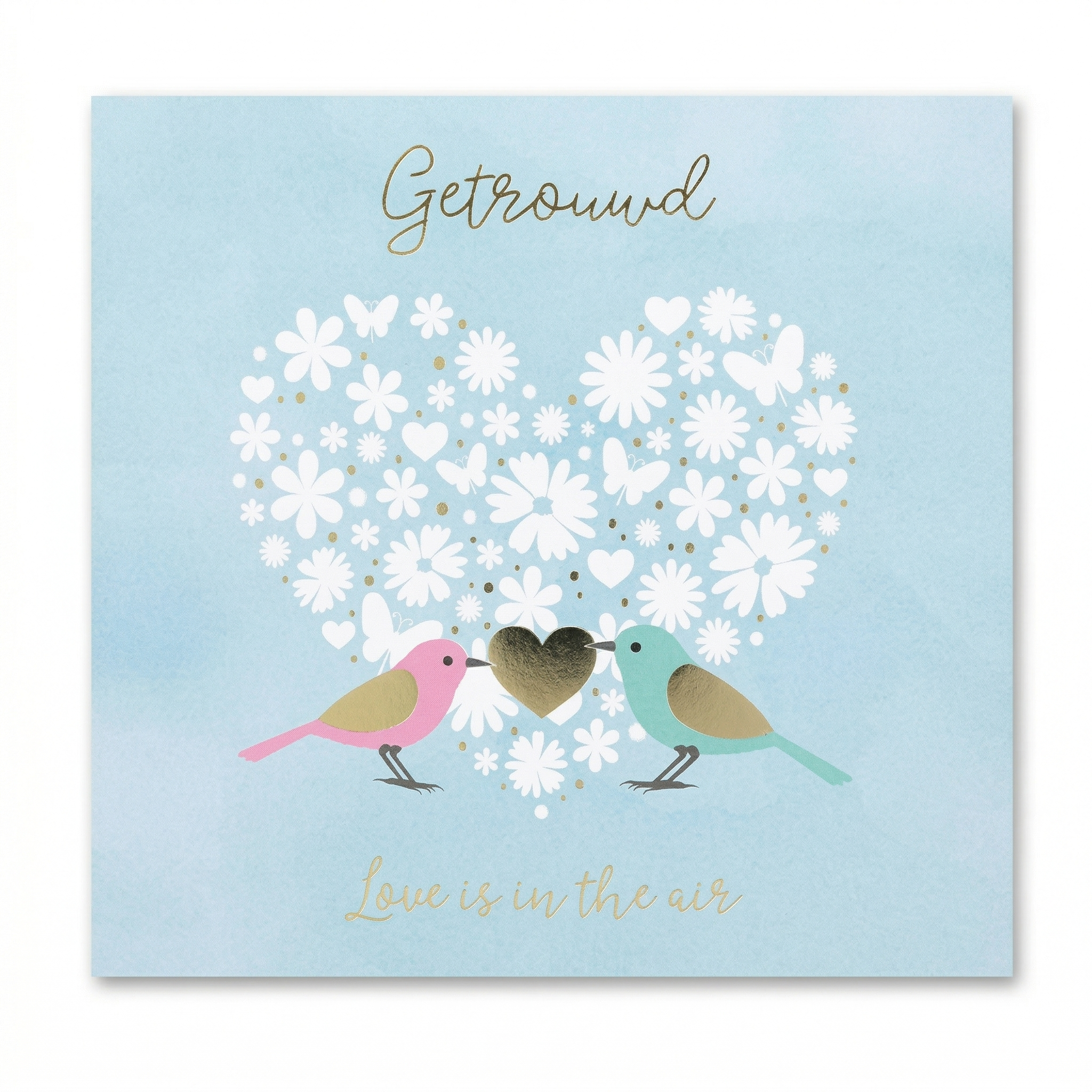 Kaart - Pop-up, licht & muziek - Getrouwd, love is in the air - 043A.